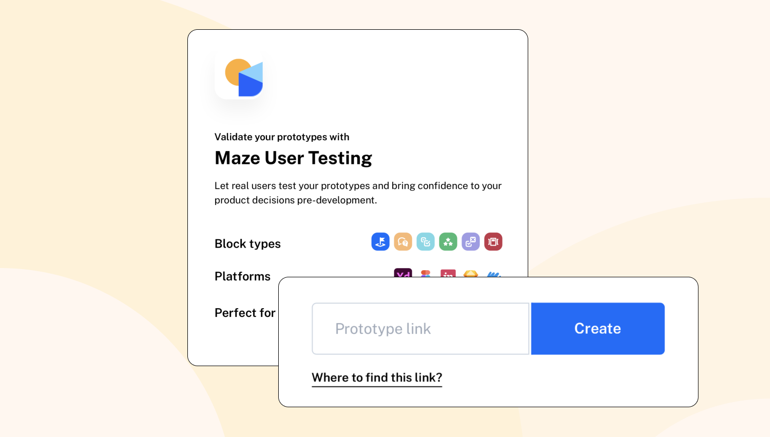 Maze for concept testing