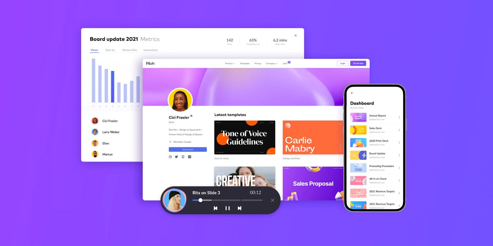 Pitch for collaborative presentations