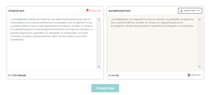 Parafrasearonline